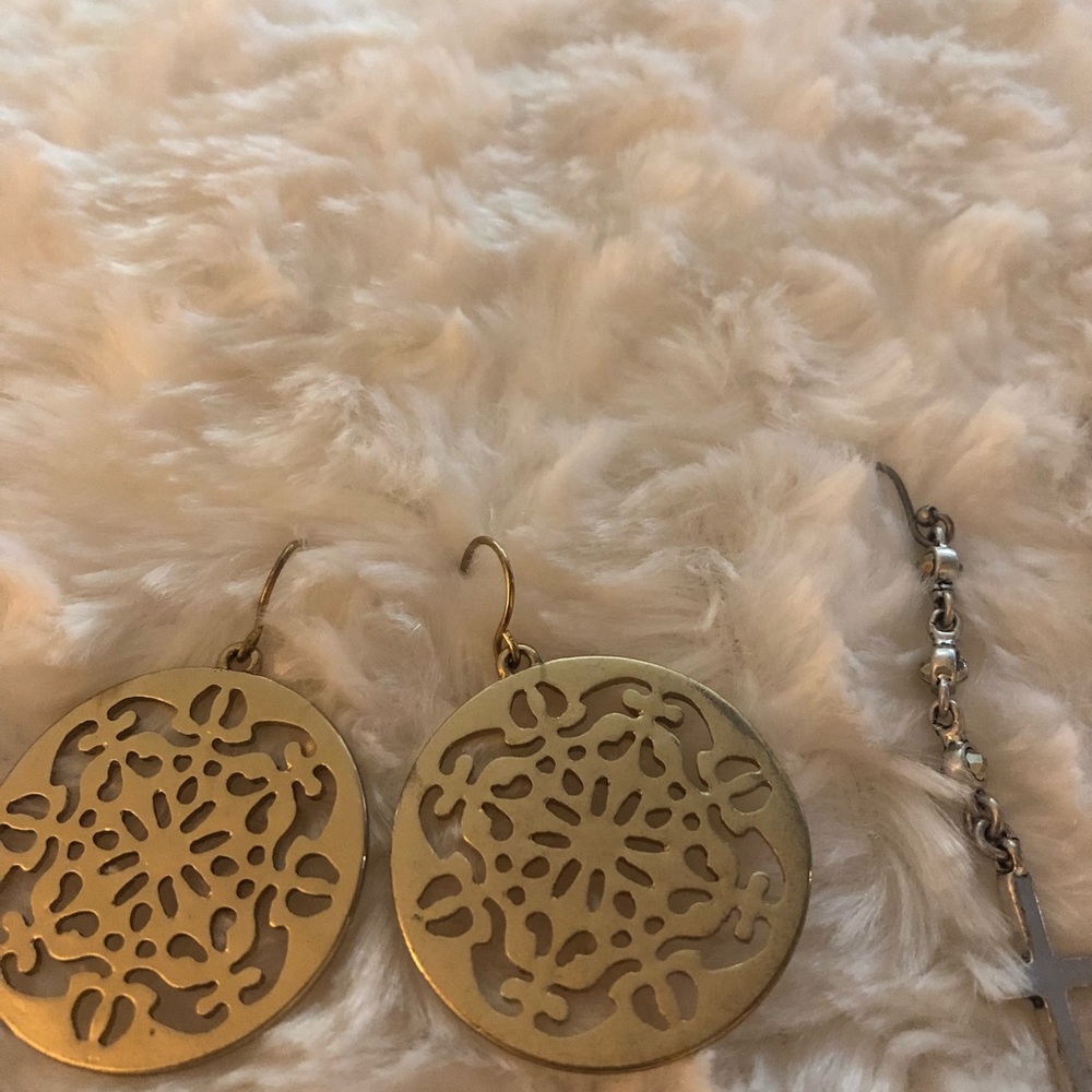 Gold earrings